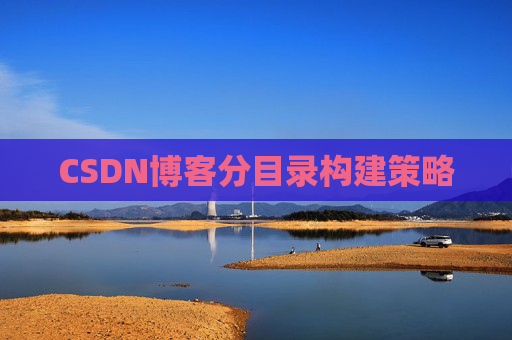 CSDN博客分目录构建策略